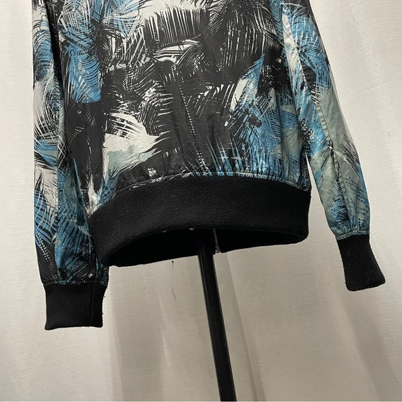 GUESS Venice Island Tropical Bomber Jacket sz LG - Picture 11 of 16